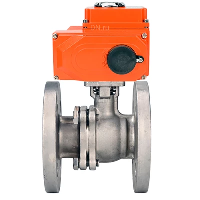 Краны шаровые DN.ru BV3232P(2pc)-FP-F-ISO-H WDVF Ду50-100 Ру40/16 полнопроходные, фланцевые, корпус - нержавеющая сталь 316, уплотнение - PTFE, с электроприводом QT-N-EM-O1-380VAC-У1 HARK
