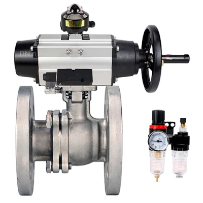 Краны шаровые DN.ru BV3232P(2pc)-FP-F-ISO-H WDVF Ду80-100 Ру16 полнопроходные, фланцевые, корпус - нержавеющая сталь 316, уплотнение - PTFE, с пневмоприводом PA-DA-105-1, пневмораспределителем 4М310-08 220В NAMUR, БКВ APL-510N EX и БПВ AFC2000