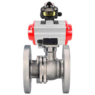 Краны шаровые DN.ru BV3232P(2pc)-FP-F-ISO-H WDVF Ду50-100 Ру40/16 полнопроходные, фланцевые, корпус - нержавеющая сталь 316, уплотнение - PTFE, с пневмоприводом PA-SA, пневмораспределителем 4М310-08 220В NAMUR и БКВ APL-510N EX