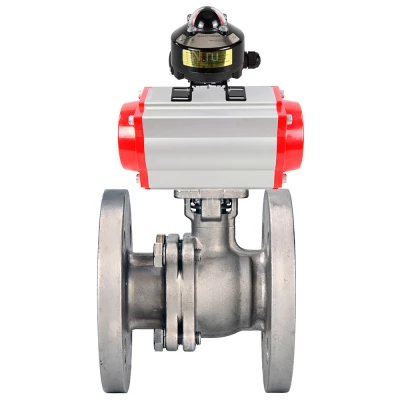 Кран шаровой DN.ru BV3232P(2pc)-FP-F-ISO-H WDVF Ду200 Ру16 полнопроходной, фланцевый, корпус - нержавеющая сталь 316, уплотнение - PTFE, с пневмоприводом PA-DA-160 и БКВ APL-510N EX