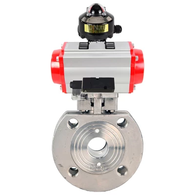 Кран шаровой DN.ru BV3232P-FP-Fb-ISO-H WDVF Ду50 Ру16 полнопроходной, межфланцевый, корпус - нержавеющая сталь 316, уплотнение - PTFE, с пневмоприводом PA-SA-105, пневмораспределителем 4М310-08 24В NAMUR и БКВ APL-510N EX