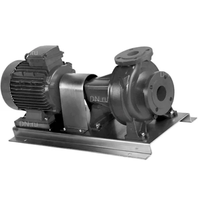 Насосы центробежные, консольные DN.ru К горизонтальные, корпус - чугун, мощность - 1,18-98кВт, напор - 15-125м, производительность - 133-6666л/мин, 220/380В-380/660В, с электродвигателем