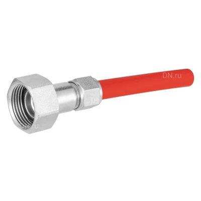 Переходник с компрессионным соединением DN.ru PKS-10-1 3/4″ Дн10 Ру10, выводов - 1, для труб PEX, PERT, корпус - латунь HPb57-3, уплотнение - EPDM