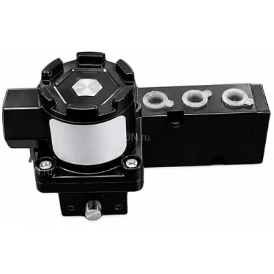 Пневмораспределители DN.ru 4M310-08 24VDC-E 1/4″ моностабильные, пятиканальные, для четвертьоборотных пневмоприводов (на корпус)