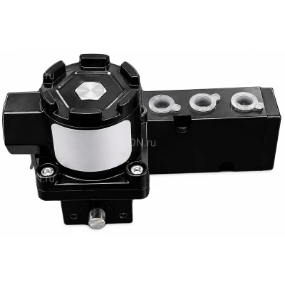 Пневмораспределитель DN.ru 4M310-08 24VDC-E 1/4″ моностабильный, пятиканальный, для четвертьоборотных пневмоприводов (на корпус)