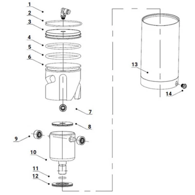 Пневмоприводы двойного действия DN.ru PA-DA-108 для пищевых затворов WBV3131E(S)-2W-W/T/C-H Ду125-150, 44Нм