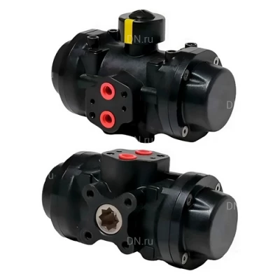 Пневмоприводы DN.ru PA-SA-P поворотные, с возвратными пружинами, корпус - пластик