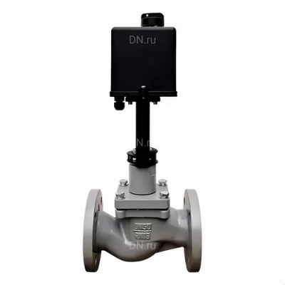 Клапаны запорно-регулирующие двухходовые DN.ru 25ч945п VSR1-11P-LED-F Ду15-150 Ру16 ETM односедельные, корпус – серый чугун GG25, уплотнение – PTFE, фланцевые с электроприводом LEA 220В, трехпозиционные