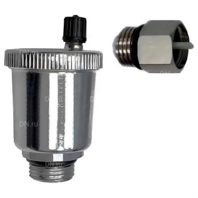 Воздухоотводчики поплавковые автоматические DN.ru AV31E-T Ду15 Ру10 корпус - нержавеющая сталь AISI 304, материал золотника - EPDM, тип присоединения - резьбовой, прямой, с клапаном отсекающим DN.ru VSAV0041E-T