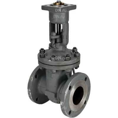 Задвижки клиновые 30нж964нж DN.ru GVWR3535M-2W-F-ОСТ Ду100 Ру25 фланцевые, корпус - сталь нержавеющая 12Х18Н9ТЛ, материал клина - сталь нержавеющая 12Х18Н9ТЛ, уплотнение - металл, с ОСТ-фланцем тип АК (А), с голым штоком GAIR, 100Нм