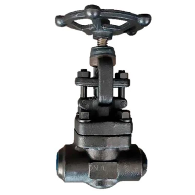 Задвижки клиновые DN.ru GVWR2230M-2W-W-S Ду25-40 Ру25 с выдвижным шпинделем, под приварку, корпус - углеродистая сталь А105 (аналог сталь 20), материал клина - нержавеющая сталь 1Cr13 (аналог сталь 12Х13), со штурвалом