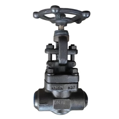 Задвижки клиновые DN.ru GVWR2230M-2W-W-S Ду25-40 Ру25 с выдвижным штоком, под приварку, корпус - углеродистая сталь А105 (аналог сталь 20), материал клина - нержавеющая сталь 1Cr13 (аналог сталь 12Х13), со штурвалом