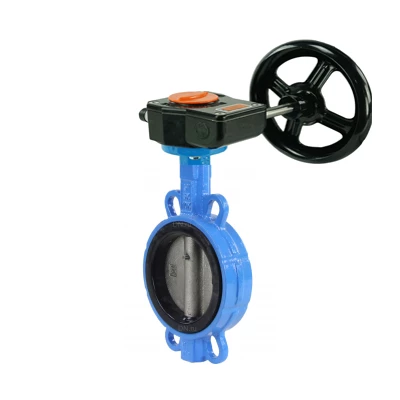 Затворы дисковые поворотные DN.ru WBV1132N-2W-Fb-H Ду40-250 Ру16 межфланцевые, корпус - чугун GG25, диск - нержавеющая сталь 316L, уплотнение - NBR, с редуктором RDN RQN-Z