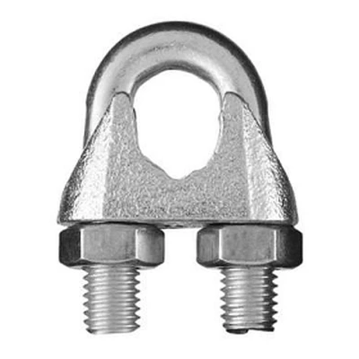 Зажим для троса EKF DIN 741, диаметр троса - 5 мм, материал - аллюминий, покрытие - лак