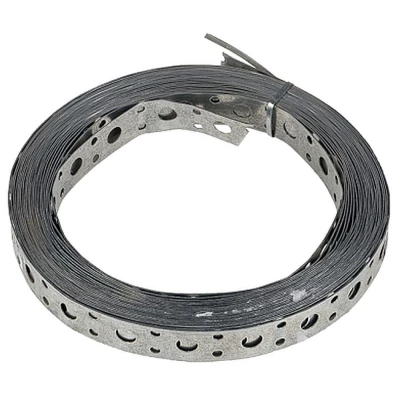 Лента перфорированная EKF монтажная прямая длина - 10 м, толщина - 0.55 мм, ширина - 20 мм, материал - сталь, покрытие - цинкованние по методу Сендзимира