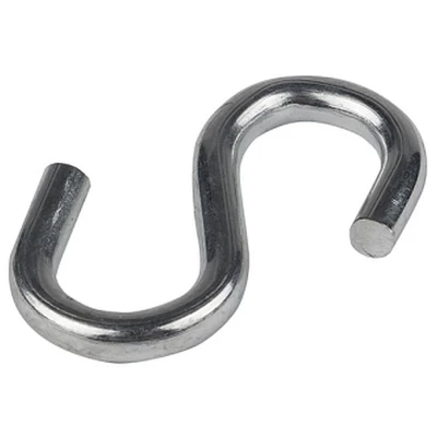 Крюк S-образный EKF, толщина - 4 мм, F max (N) - 500 кг, материал - сталь, покрытие - гальваническое цинкование
