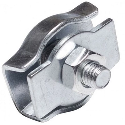 Зажим для троса EKF Simplex одинарный, диаметр троса - 4 мм, материал - сталь