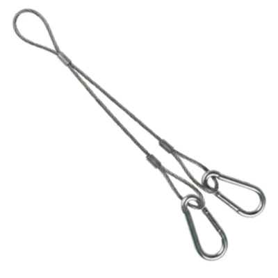 Подвес EKF Y-образный с карабинами длина - 150 мм, F max (N) - 500 кг, материал - сталь, покрытие - гальваническое цинкование