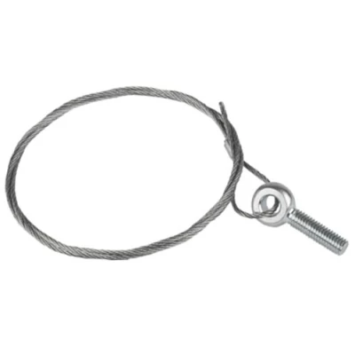 Тросы стальные EKF с рым-болтом М8 длина - 1-10 м, диаметр троса - 2 мм, F max (N) - 500 кг, стальные