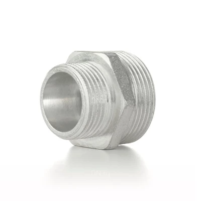 Ниппель переходной ELSEN Metalit TIN 1/2″×3/4″ Ду15×20 Ру16 корпус – латунь CW617N, покрытие – оловянное, присоединение - наружная резьба