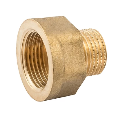 Переходники ELSEN Metalit Ду1/2″-3/4″х1″-3/4″ Ру16 корпус – латунь CW617N, присоединение - наружная/внутренняя резьба