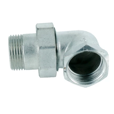 Сгон угловой ELSEN Metalit TIN 1/2″×1/2″ Ду15х15 Ру16 американка, разъемный, корпус – латунь CW617N, покрытие – оловянное, присоединение – внутренняя/наружная резьба, уплотнение плоское  