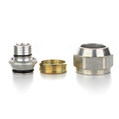 Соединитель резьбозажимной ELSEN 3/4″ Ду20 Ру10 корпус – латунь CW617N, с накидной гайкой, присоединение – евроконус, для металлопластиковых и PEх труб 16.2×2.2мм