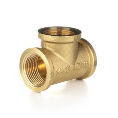 Тройник равнопроходной ELSEN Metalit  1/2″ Ду15 Ру16 90° корпус – латунь CW617N, присоединение – внутренняя резьба