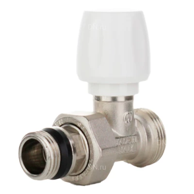 Вентили ручные ELSEN EVR08 1/2″х1/2″-3/4″х1/2″ Ду15х15-20х15 Ру10 материал - никелированная латунь с уплотнением O-RING