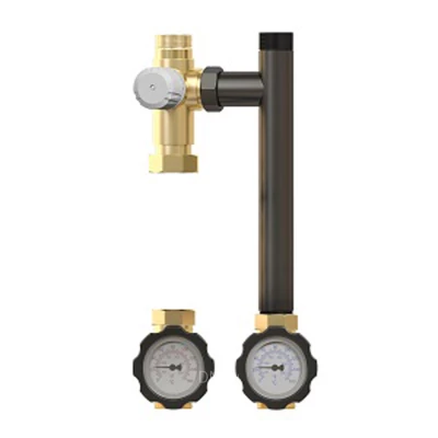 Насосная группа ELSEN SMARTBOX 2.0 EFG20.030 без насоса, со смесителем, мощность - 16.5кВт, производительность - 11л/мин, корпус - латунь, с термостатическим клапаном 25-55°C