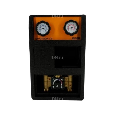 Насосная группа ELSEN SMARTBOX 3.5 EFG25.020 без насоса, со смесителем, без сервопривода, мощность - 37.2кВт, производительность - 26л/мин, корпус - латунь, с возможностью изменения подающей и обратной линии