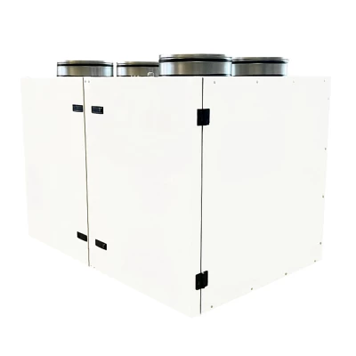 Приточно-вытяжная установка Energolux Riviera GO R-EC VRE 1500 вертикальная, производительность - до 1500м3/ч, тип нагревателя - электрический, 380В