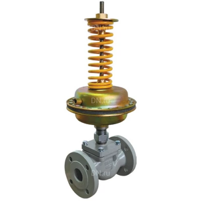 Регуляторы перепада давления Энерготехномаш УРРД-НО-РПД Ду15-200 Ру25 фланцевые, Kvу - 0.25-400м3/ч, Tmax 150°C, уплотнение - EPDM, корпус - cталь 25Л, с мембранным приводом 0.3-1.2МПа