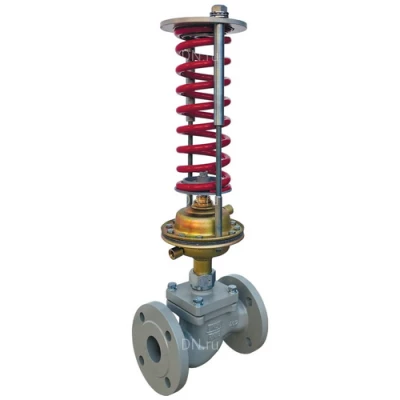 Регуляторы давления до себя Энерготехномаш УРРД-НЗ-РД-ЗАП Ду15-200 Ру16 фланцевые, Kvy - 0.25-400м3/ч, Tmax до 150°С, уплотнение - EPDM, корпус - чугун СЧ25, с мембранным приводом 0.1-0.6МПа