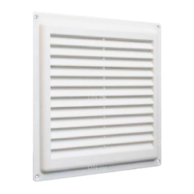 Решетки вентиляционные VIENTO Эконом вытяжные квадратные, сетка, материал - полистирол, цвет – белый