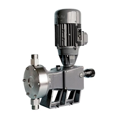 Насосы дозировочные мембранные ETATRON D АA поверхностные, корпус - алюминий, мощность - 0.25-0.37кВт, производительность - 79-535л/час, 220-380В, головка насоса - нержавеющая сталь AISI 316L