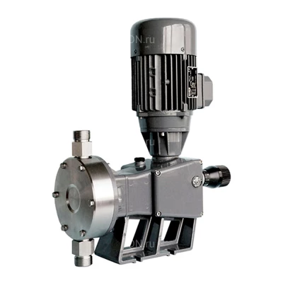 Насос дозировочный мембранный ETATRON D AA 0079 S.V. поверхностный, корпус - алюминий, мощность - 0.25кВт, производительность - 79л/час, 380В, головка насоса - нержавеющая сталь AISI 316L, двигатель с самовентиляцией