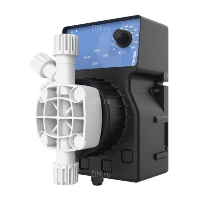 Насос дозировочный мембранный ETATRON DLX MA/AD 0115 поверхностный, корпус - пластик, мощность - 37Вт, производительность - 1л/час, 12В, с ручным управлением