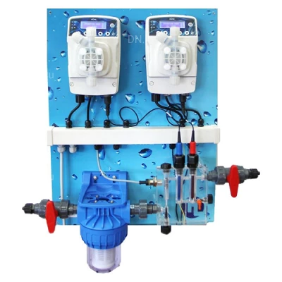 Насосная станция дозировочная ETATRON EONE GUARD 3 PH/CL 0-2ppm поверхностная, корпус - пластик, мощность - 74Вт, производительность - 6л/час, 220В, с датчиками PH/CL (SONDA CL)