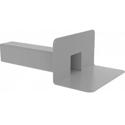 Воронки парапетные Fachmann ЭКОНОМ VC-PVC 100x100 мм L=450/650мм для ПВХ-мембран, длина выпуска 450 мм, цвет - серый