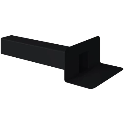 Воронка парапетная Fachmann VC-PP 100x100 мм L=650мм для полимер-битумной изоляции, длина выпуска 650 мм, черный