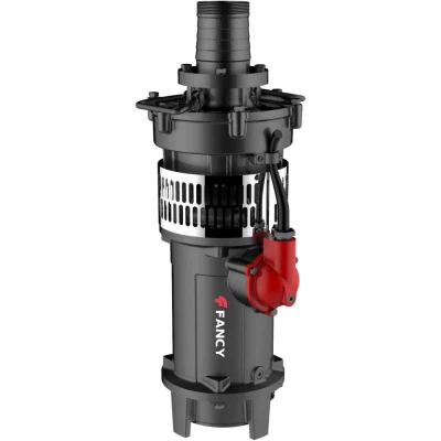 Насос дренажный FANCY QY250-5-5.5 погружной, корпус - чугун, мощность - 5.5кВт, напор - 5м, производительность - 4167л/мин, 380В
