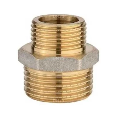 Ниппель переходной ДМЗ ДМЗ.006.10х15 3/8″х1/2″ Ду10х15 Ру40, корпус - латунь, наружная резьба