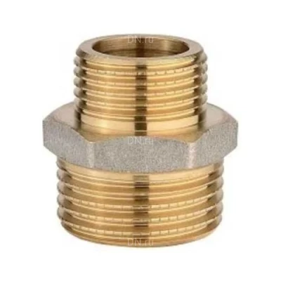 Ниппели переходные ДМЗ ДМЗ.006 Ду10х15-20х25 Ру40, корпус - латунь, наружная резьба