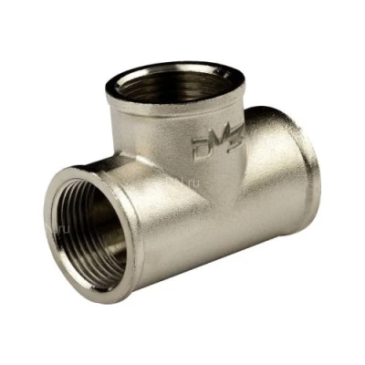 Тройники ДМЗ ДМЗ.014 1/2″-1″ Ду15-25 Ру40, корпус - латунь, внутренняя резьба