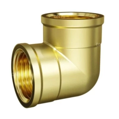 Углы ДМЗ ДМЗ.008 1/2″-1″ Ду15-25 Ру40 90°, корпус - латунь, внутренняя резьба