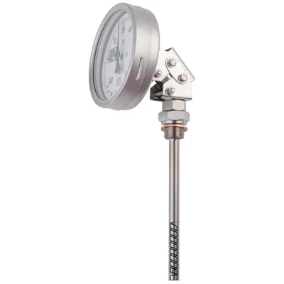 Термометр универсальный ФИЗТЕХ ТБф-221 d-100 L=80 (-30-50°C), биметаллический коррозионностойкий 100 мм, тип -ТБф-221, универсальное присоединение, шкала (-30-50°C), погружной шток L=80, IP54, присоединение М20х1.5, класс точности 1.0