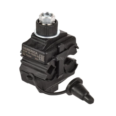 Зажим ответвительный GENERICA ЗОИ 16-150/6-35 изолированный, сечение - 16-150мм2, номинальное напряжение - 1000В, материал - пластик, цвет - черный