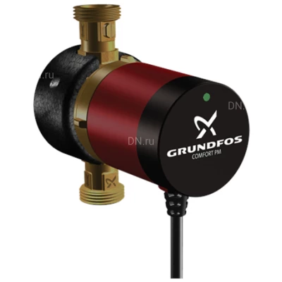Насос циркуляционный Grundfos COMFORT 15-14 BX PM поверхностный, корпус - латунь, мощность - 0.007кВт, напор - 1.4м, производительность - 8л/мин, 220В