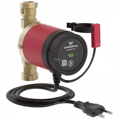 Насос циркуляционный Grundfos COMFORT 15-14 BXA PM поверхностный, корпус - латунь, мощность - 0.007кВт, напор - 1.4м, производительность - 8л/мин, 220В